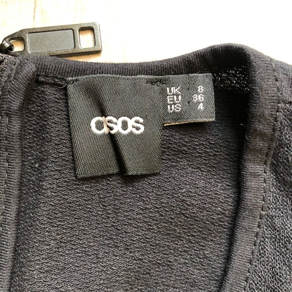 Asos athletic relaxed jumpsuit with sheer paneling. Size 4 - Picture 12 of 12